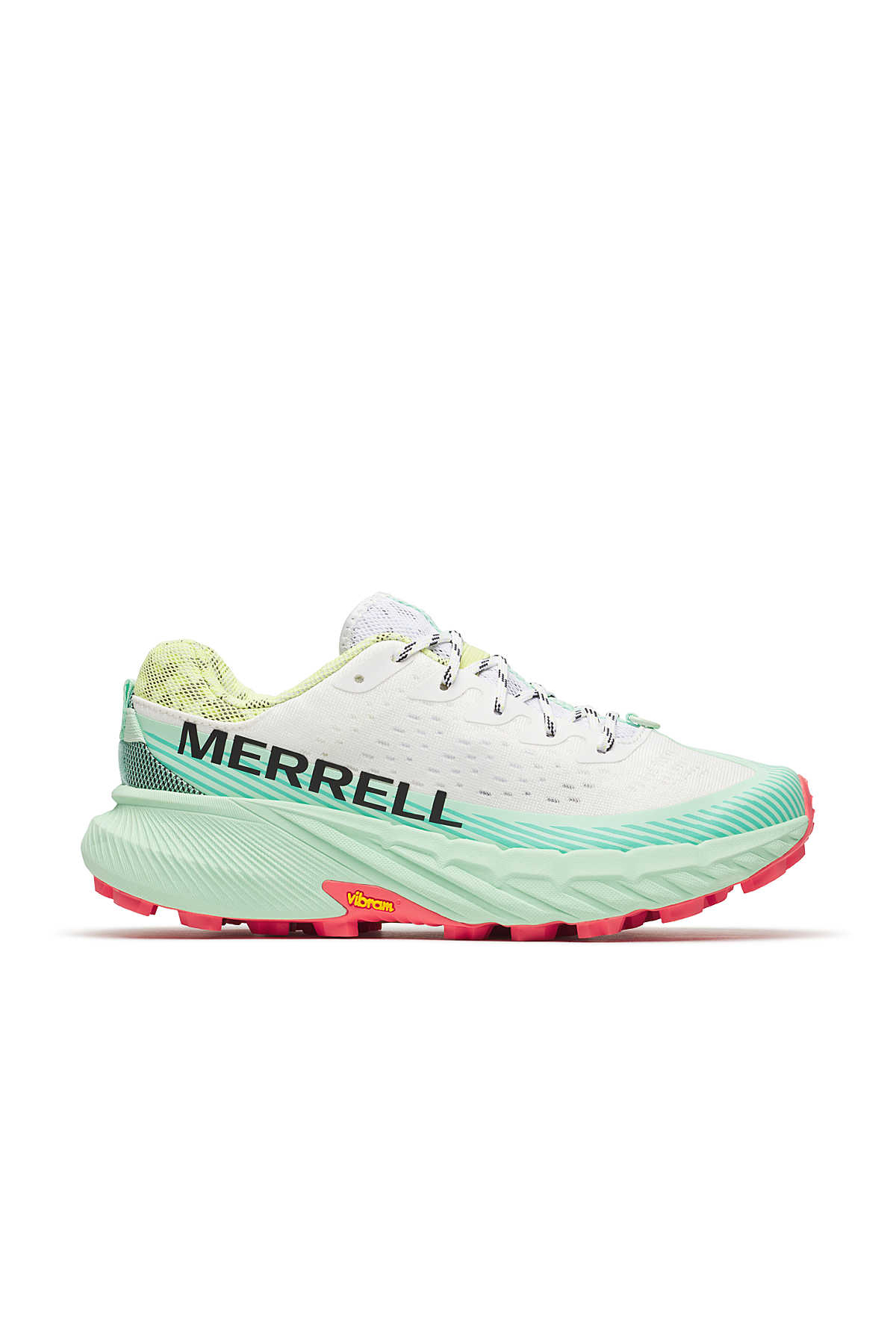 Merrell J068384 AGILITY PEAK 5 Kadın Yürüyüş Ayakkabısı beyaz turuncu