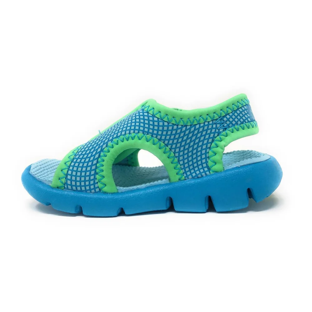 Nike 344636 300 Çocuk Spor Sandalet Mavi yeşil
