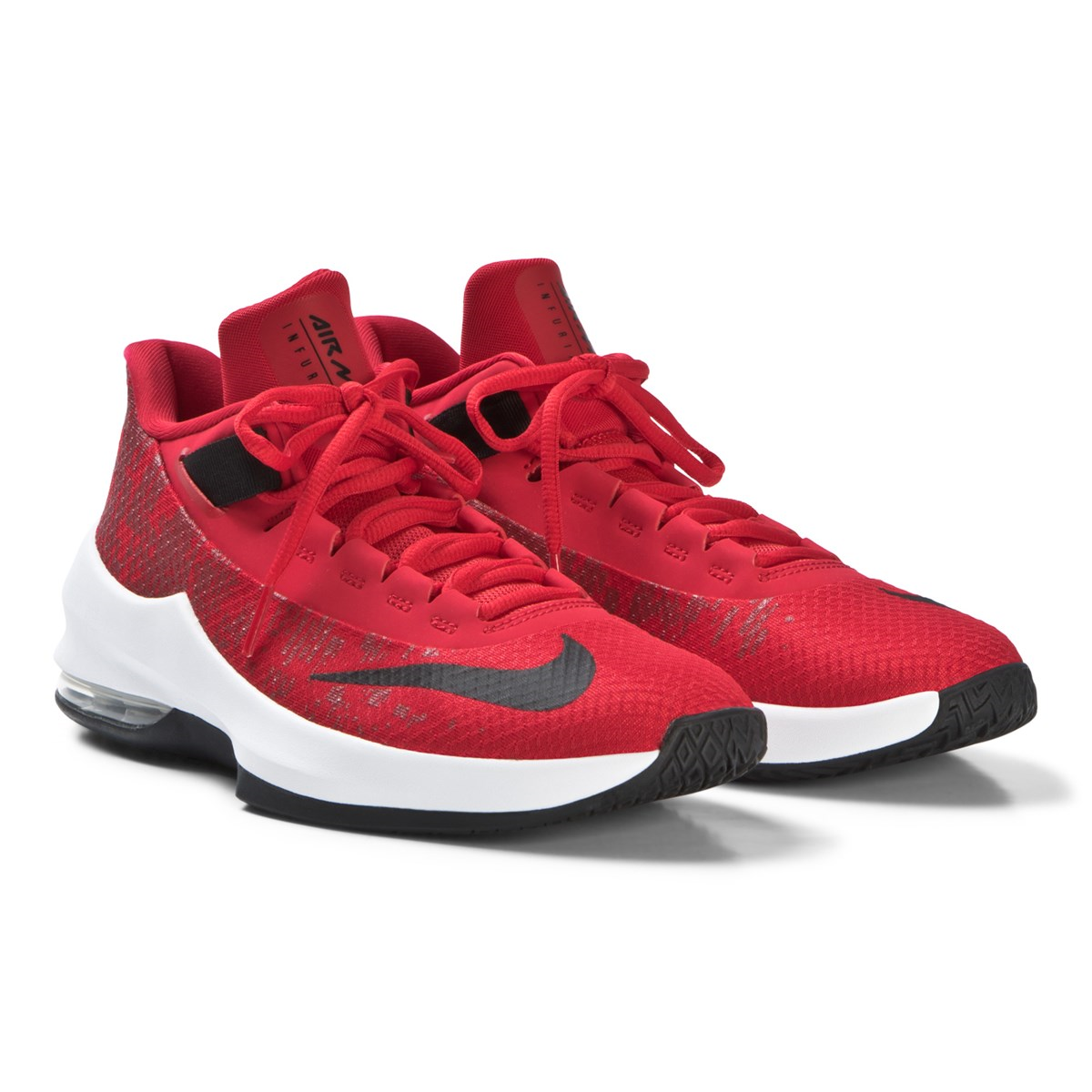 Nike Air Max İnfuriate 2 Mid Erkek Basketbol Ayakkabısı Kırmızı Siyah