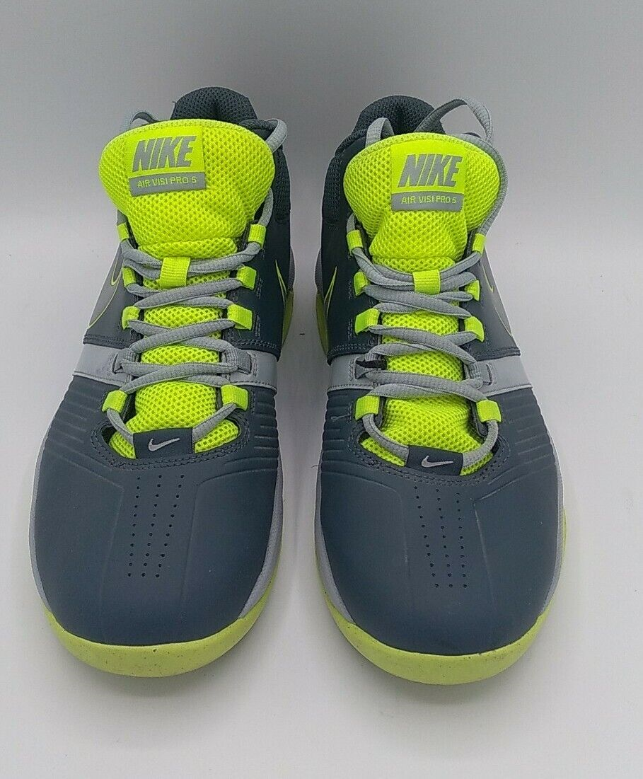 Nike Air Visi Pro V Erkek Basketbol Ayakkabısı Gri sarı