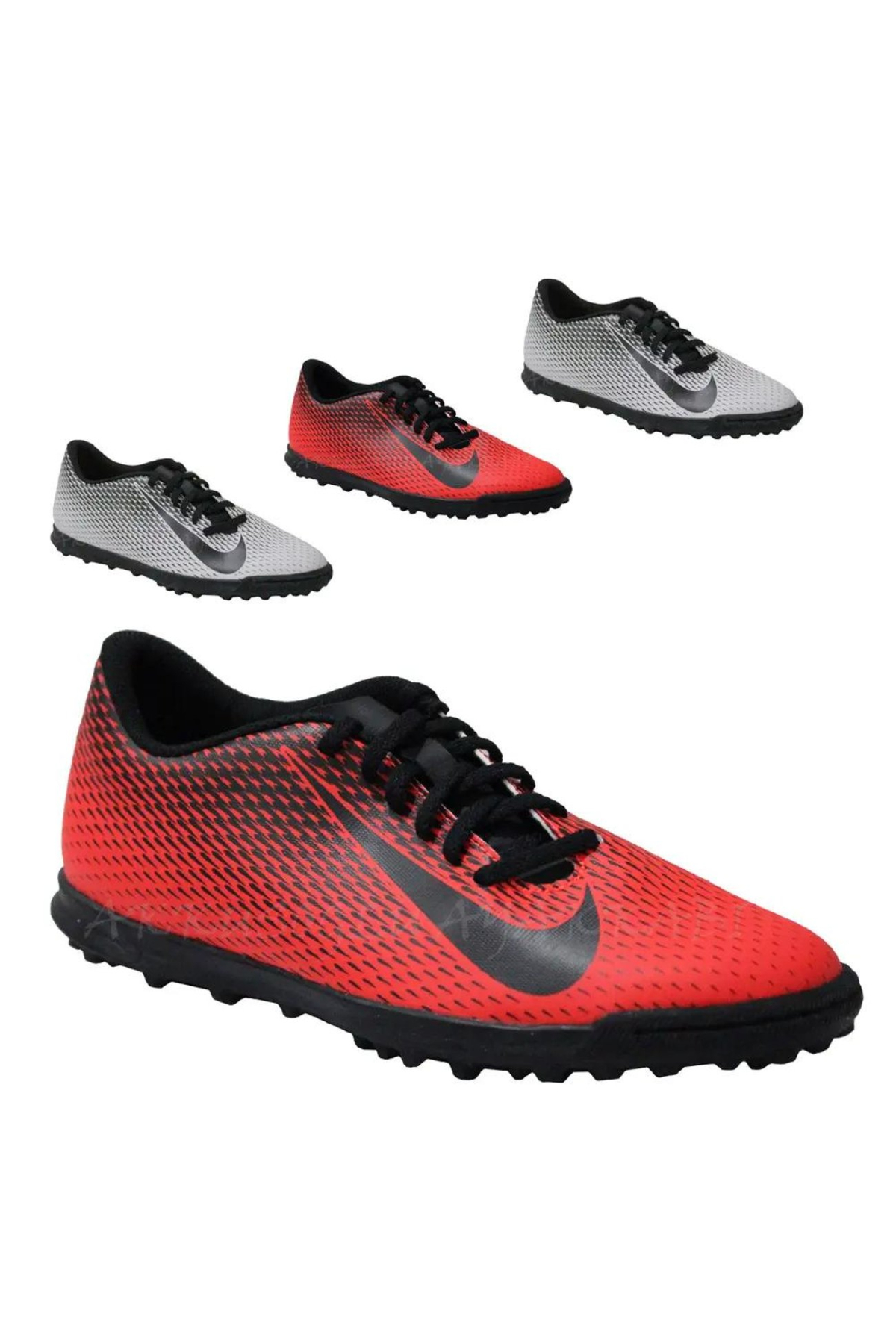 Nike Bravata II TF JR Erkek Halı Saha Ayakkabısı Kırmızı Siyah