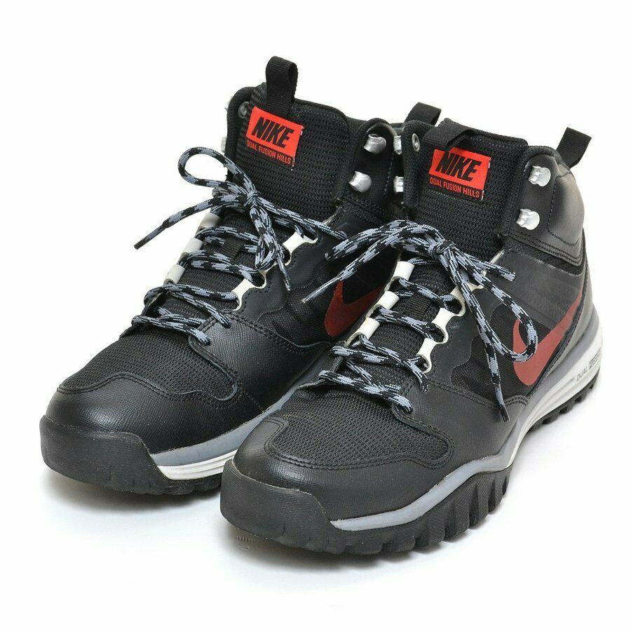 Nike Dual Fusion Hills Erkek Yürüyüş Ayakkabısı Siyah Kırmızı