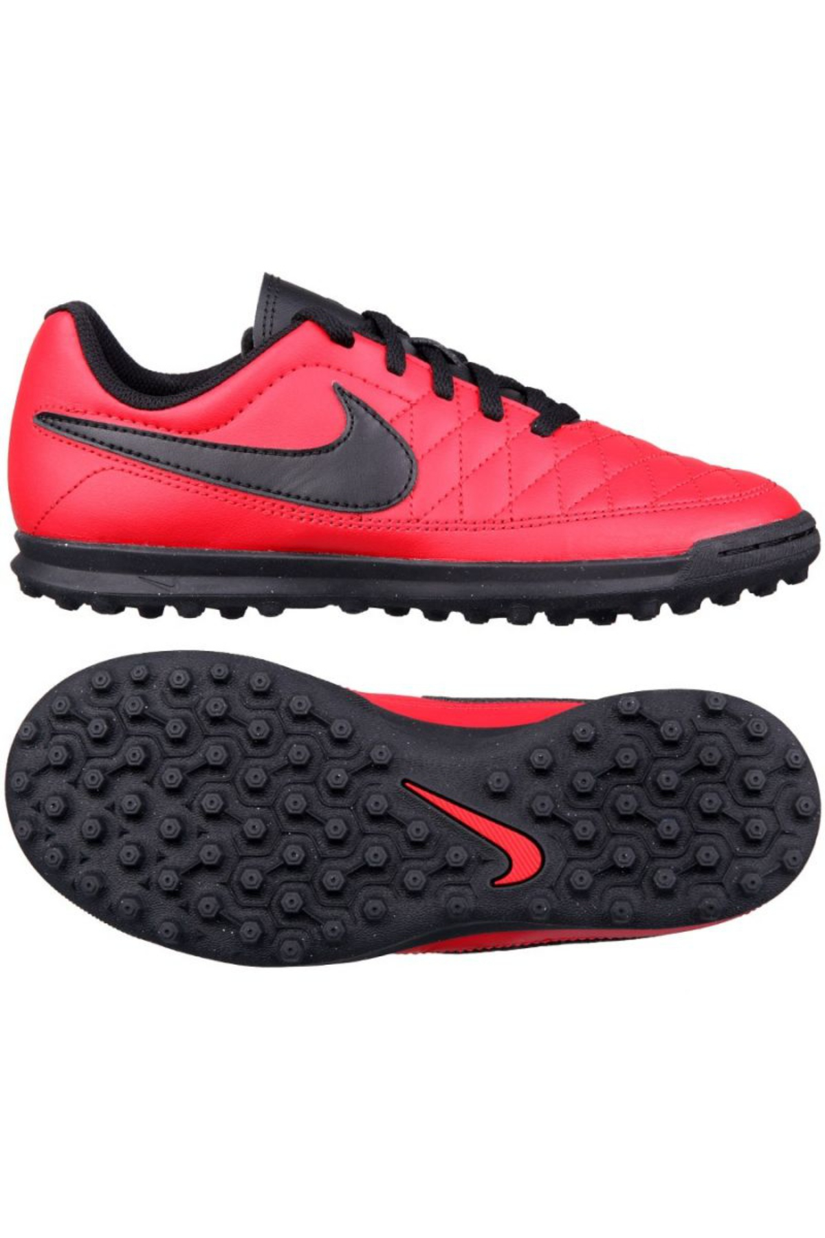 Nike Majestry TF JR Erkek Halı Saha Ayakkabısı Kırmızı Siyah