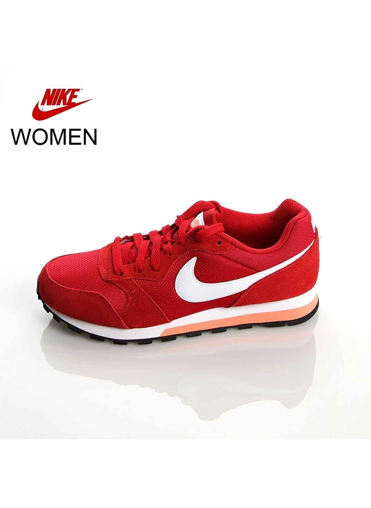 Nike Md Runner 2 Erkek Günlük Spor Ayakkabısı Kırımızı beyaz