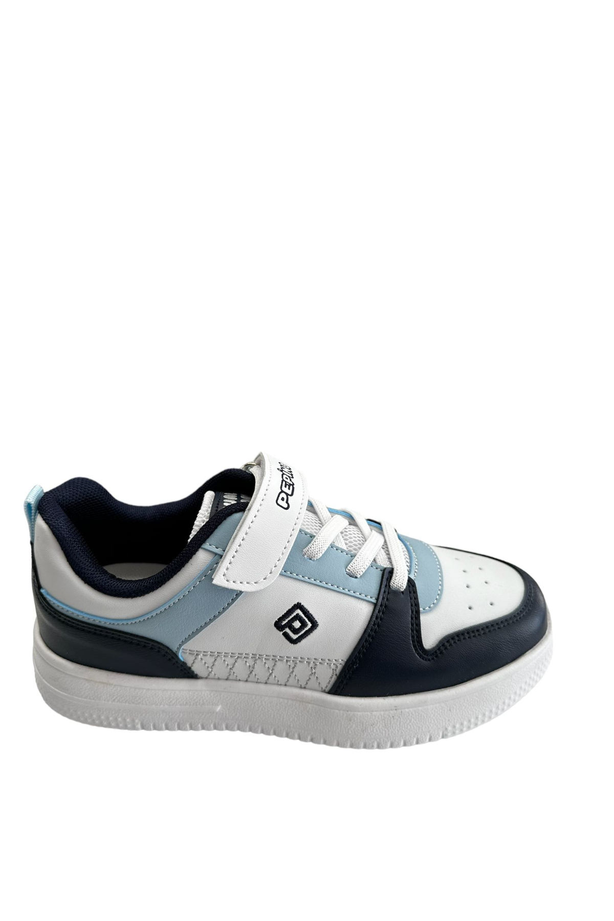 Pepino 1603 Cırtlı Erkek Çocuk Sneaker Ayakkabı Beyaz Lacivert