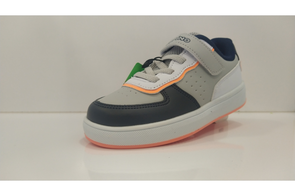 Pepino 964 PY23-964 Buz Lacivert Fosfor Turuncu Erkek Çocuk Spor Ayakkabısı Gri Turuncu