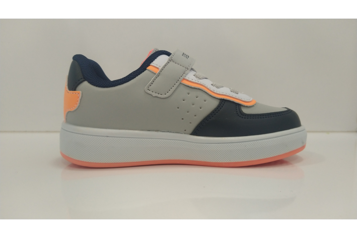 Pepino 964 PY23-964 Buz Lacivert Fosfor Turuncu Erkek Çocuk Spor Ayakkabısı Gri Turuncu