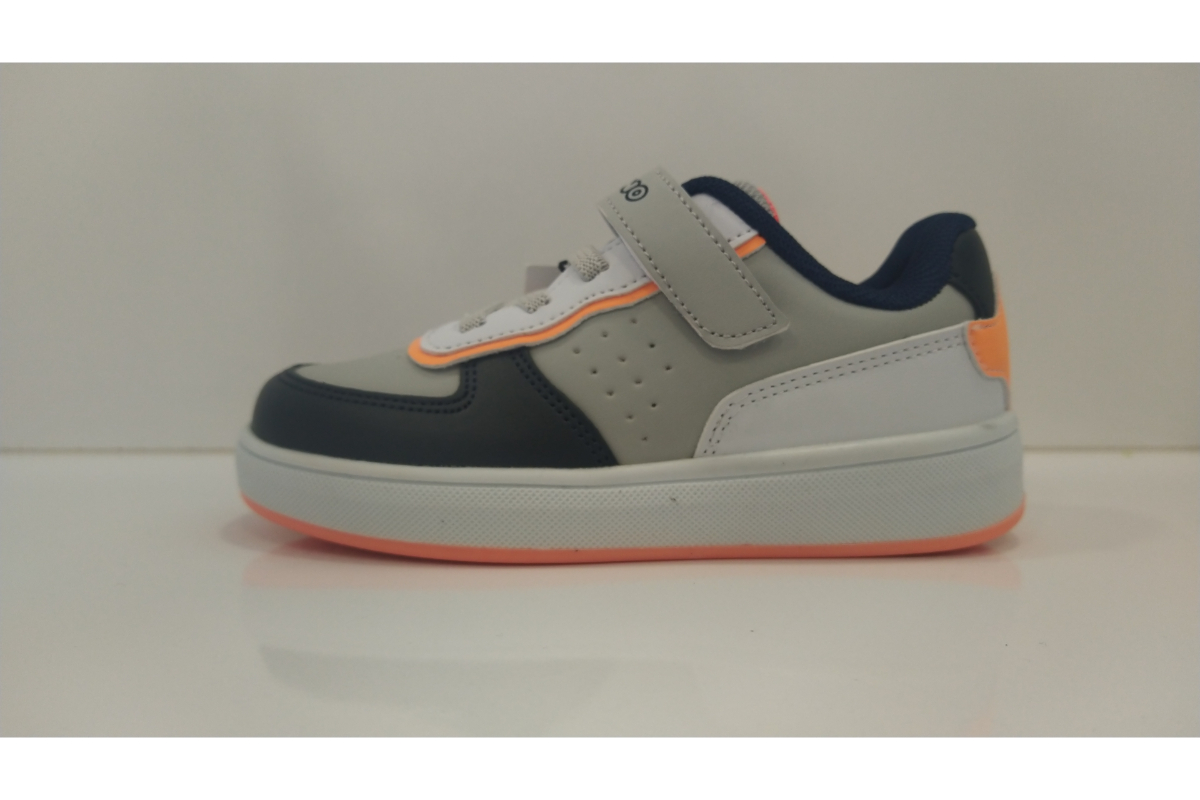 Pepino 964 PY23-964 Buz Lacivert Fosfor Turuncu Erkek Çocuk Spor Ayakkabısı Gri Turuncu