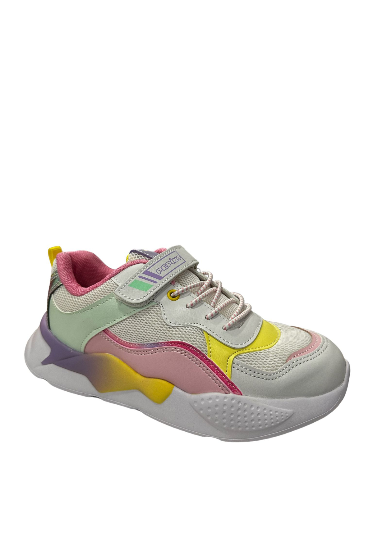Pepino FY23-1424 Beyaz Pembe Kız Çocuk Spor Ayakkabısı Beyaz Pembe