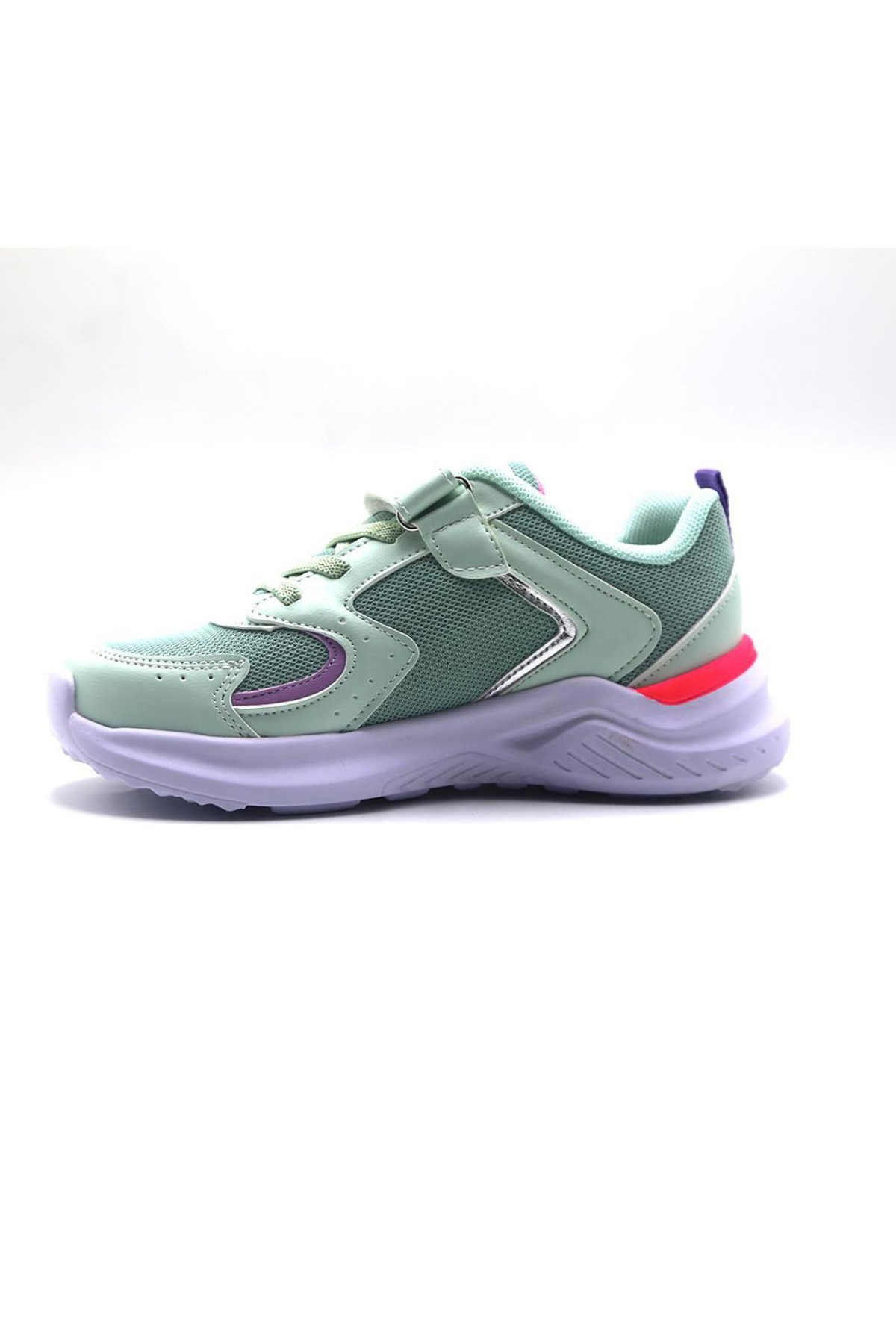 Pepino FY23-1425 Su Yeşili Fosfor Fuşya Kız Çocuk Spor Ayakkabı Gri
