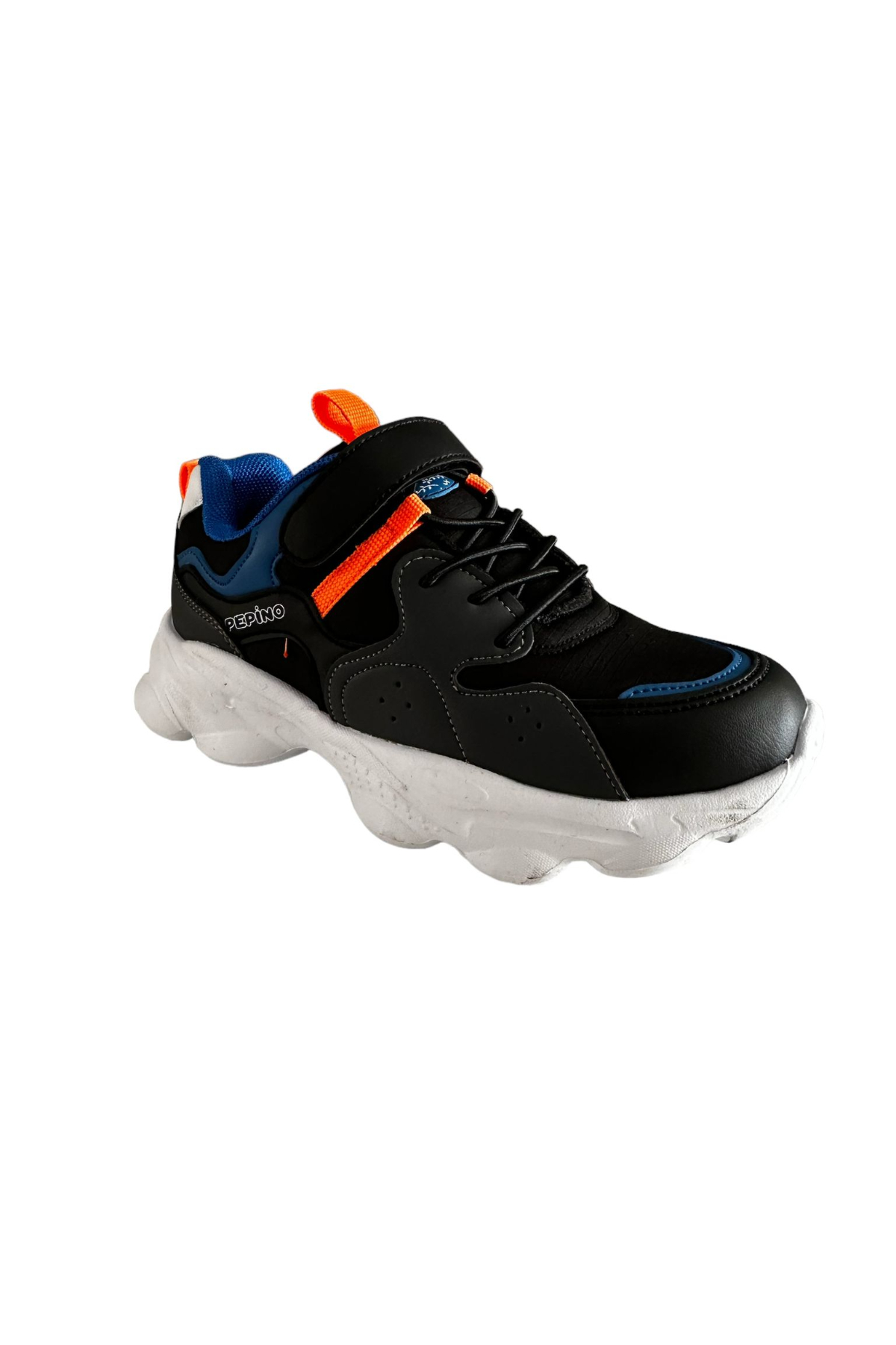 Pepino FY23-1440  Siyah Saks Erkek Çocuk Filet Spor Ayakkabı Siyah Turuncu