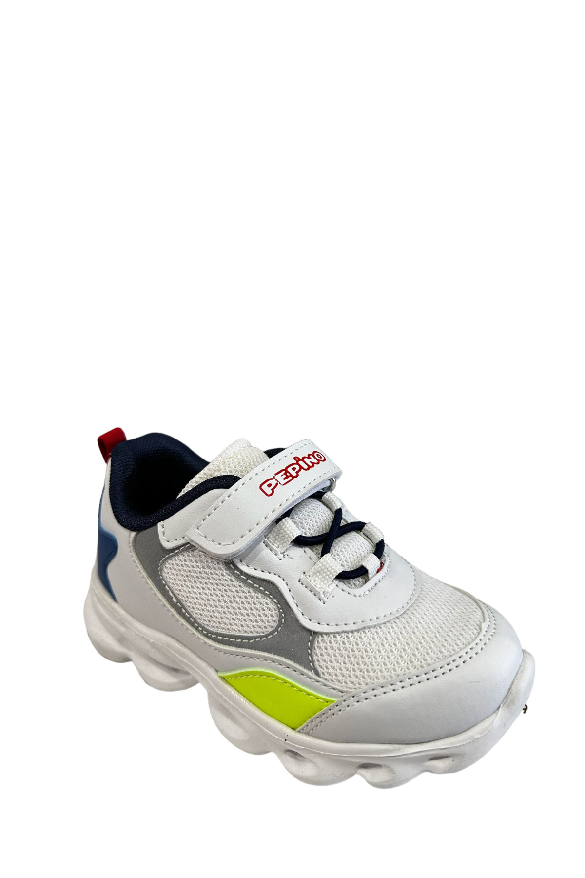 Pepino PY23-1253 Beyaz Lacivert Saks Erkek Çocuk  Patik Spor Ayakkabı Beyaz Lacivert