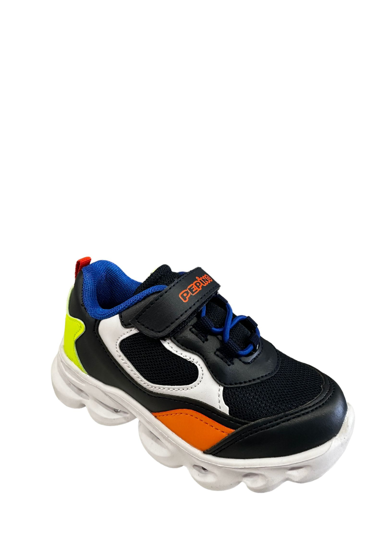 Pepino PY23-1253 Lacivert Saks Turuncu Erkek Çocuk Spor Ayakkabısı Lacivert Turuncu