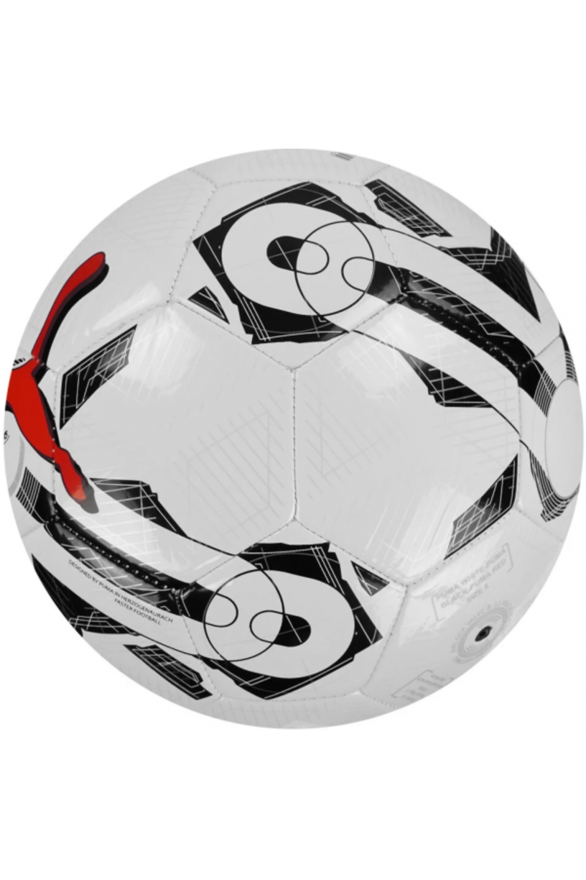 Puma 083787 06 Orbita 6 MS Futbol topu Beyaz Kırmızı