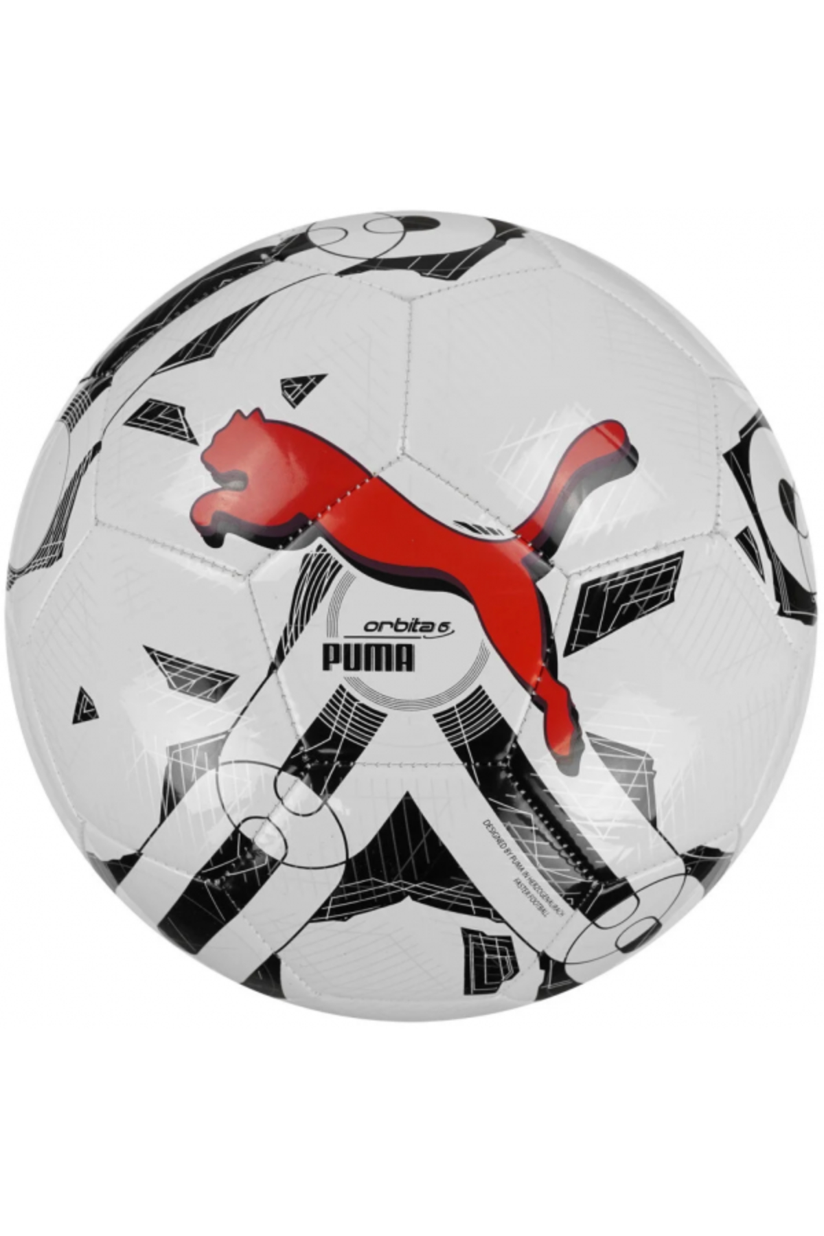 Puma 083787 06 Orbita 6 MS Futbol topu Beyaz Kırmızı
