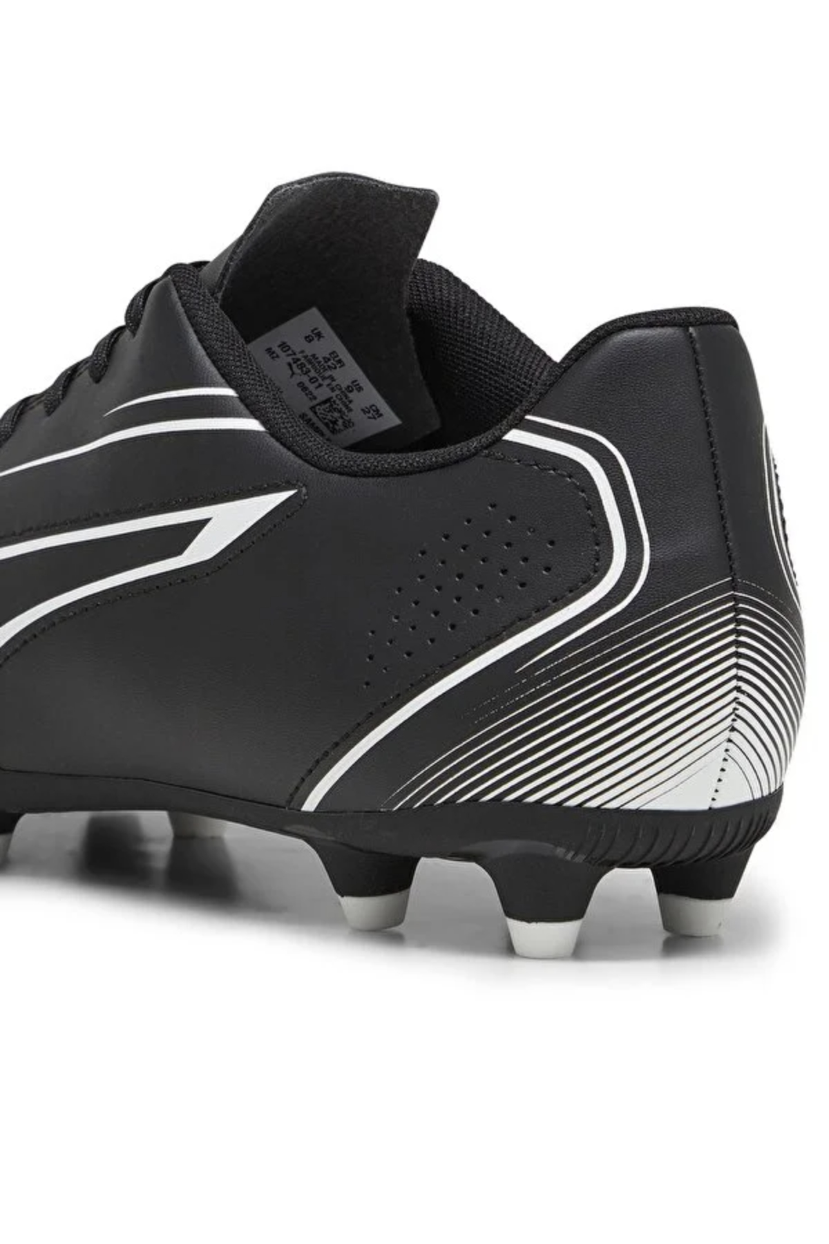 Puma 107483 01 VITORIA FG/AG Erkek Krampon Siyah Beyaz