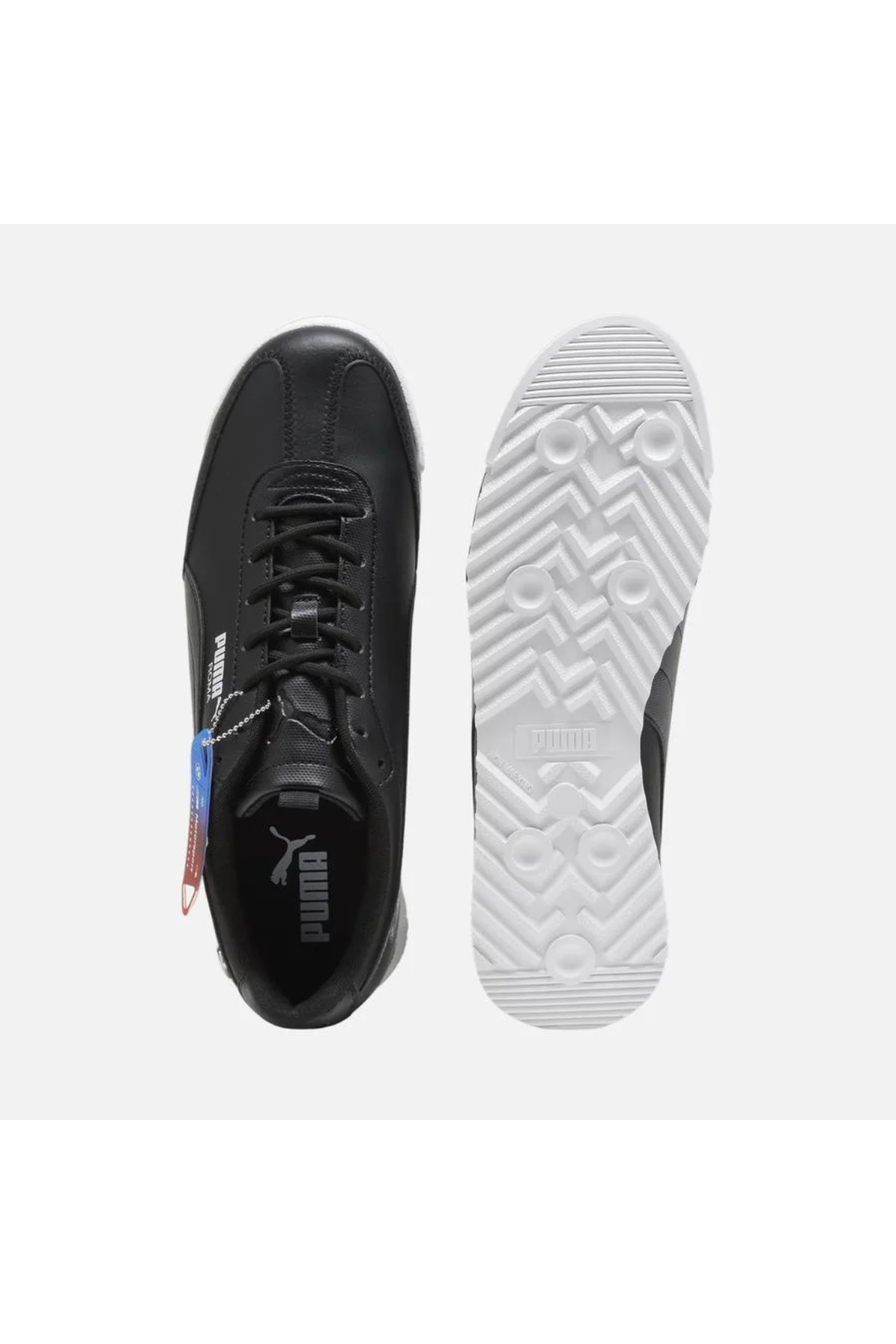 Puma 308033 01 BMW MMS Roma Via Erkek Sneaker Siyah Beyaz