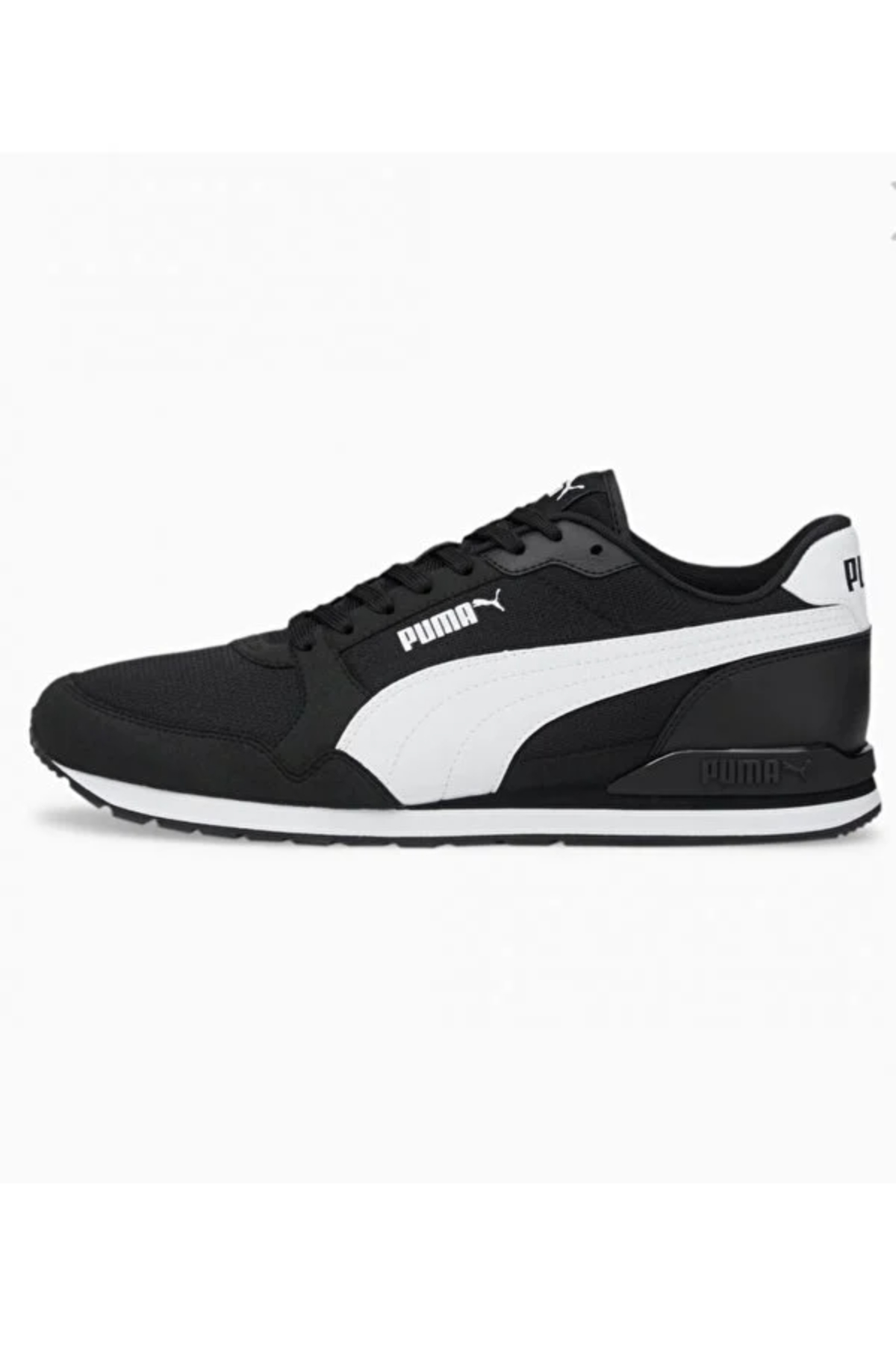 Puma 384640 01 ST Runner v3 Mesh Kadın Spor Ayakkabısı Siyah Beyaz