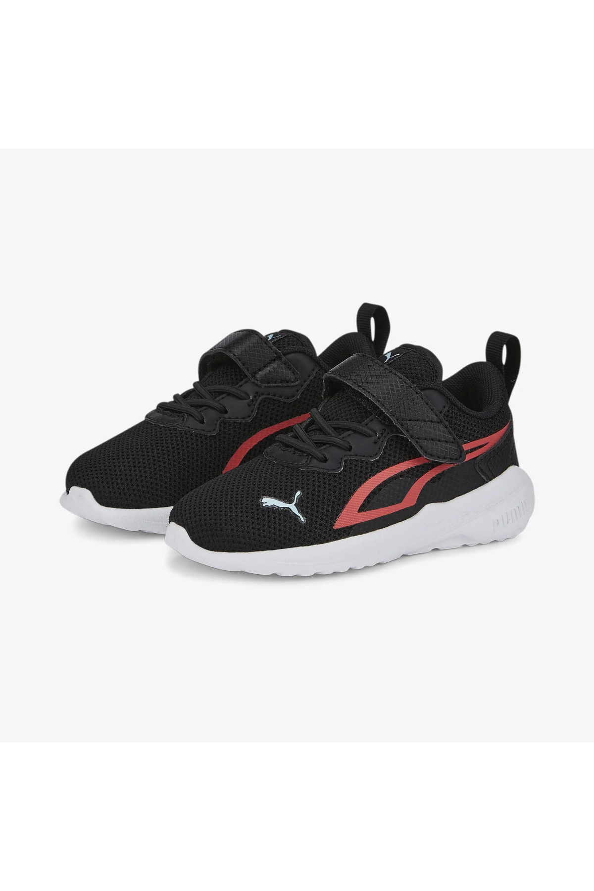 Puma 387388 03 All-Day Active AC+ Inf Çocuk Spor Ayakkabısı Siyah Beyaz