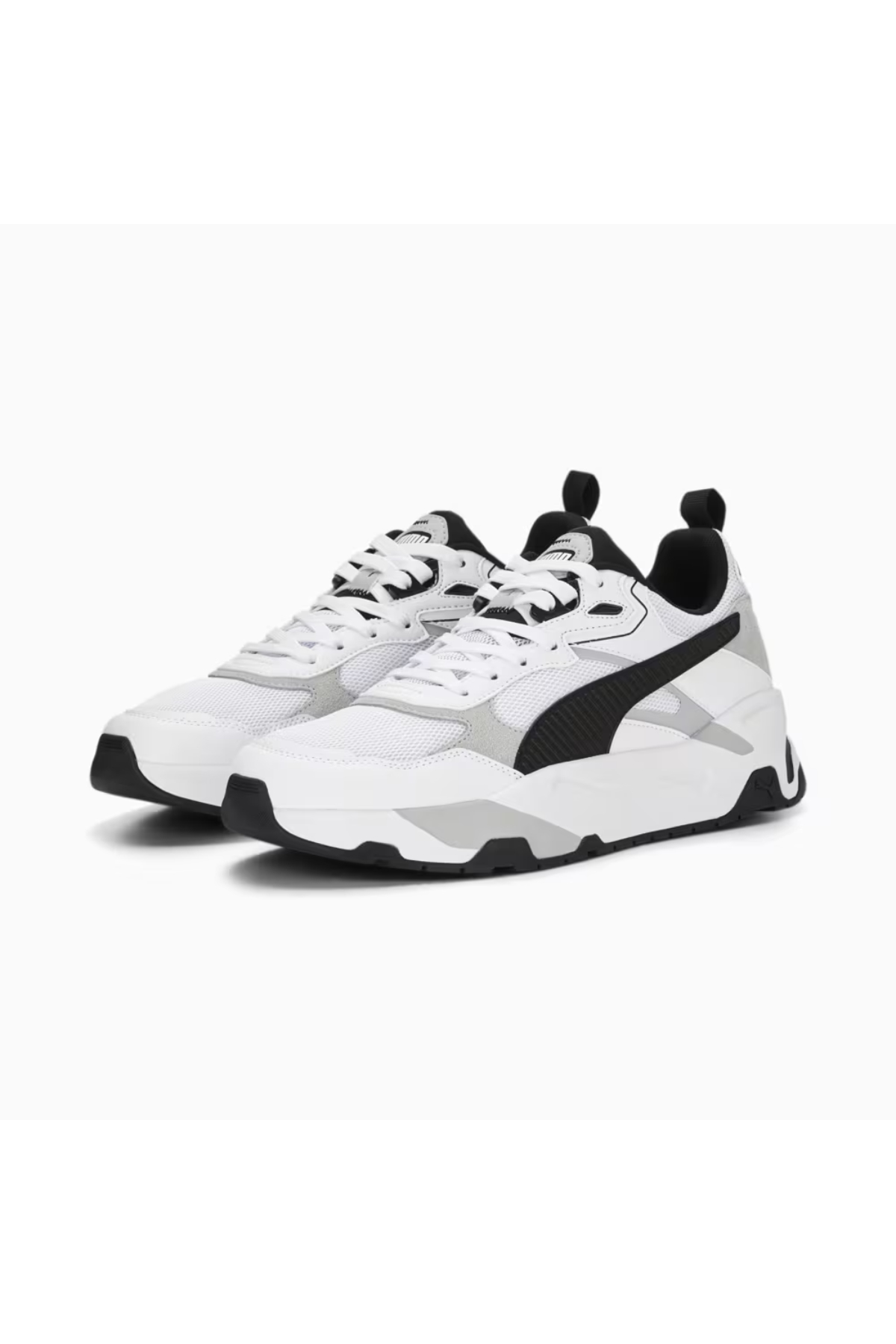 Puma 389289 01 Trinity Erkek Spor Ayakkabısı Beyaz Siyah