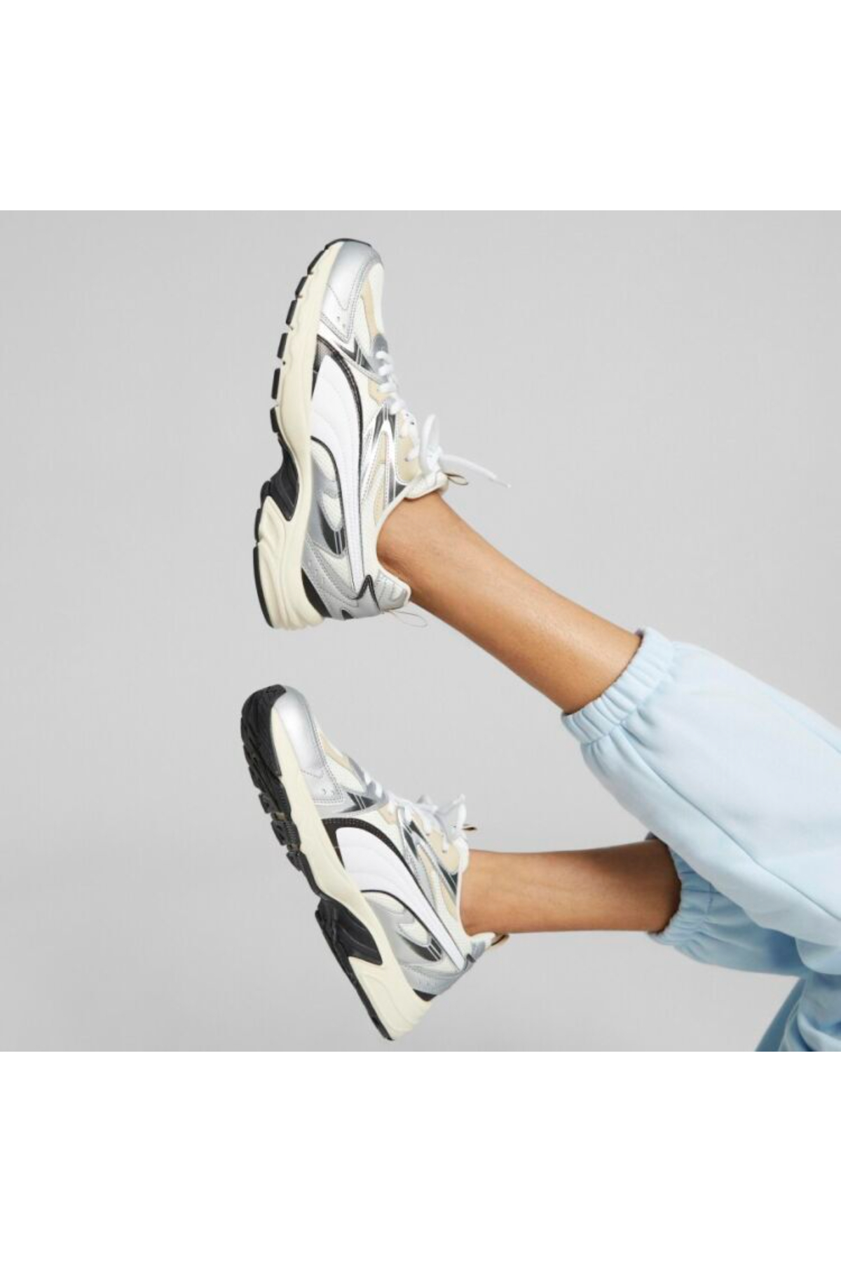 Puma 392322 04 Milenio Tech Erkek Spor Ayakkabısı bej gri