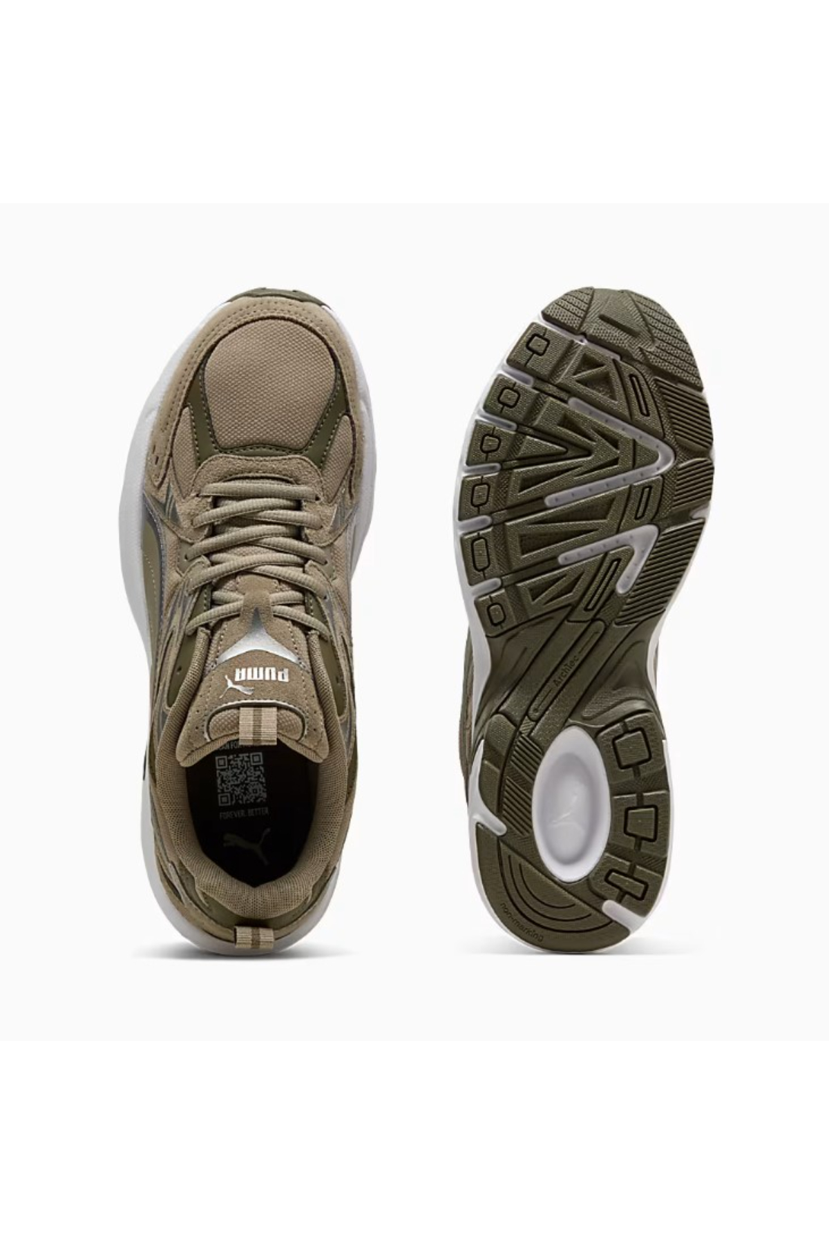 Puma  393489 15 Milenio Tech Suede Erkek Yürüyüş Ayakkabısı Haki yeşil