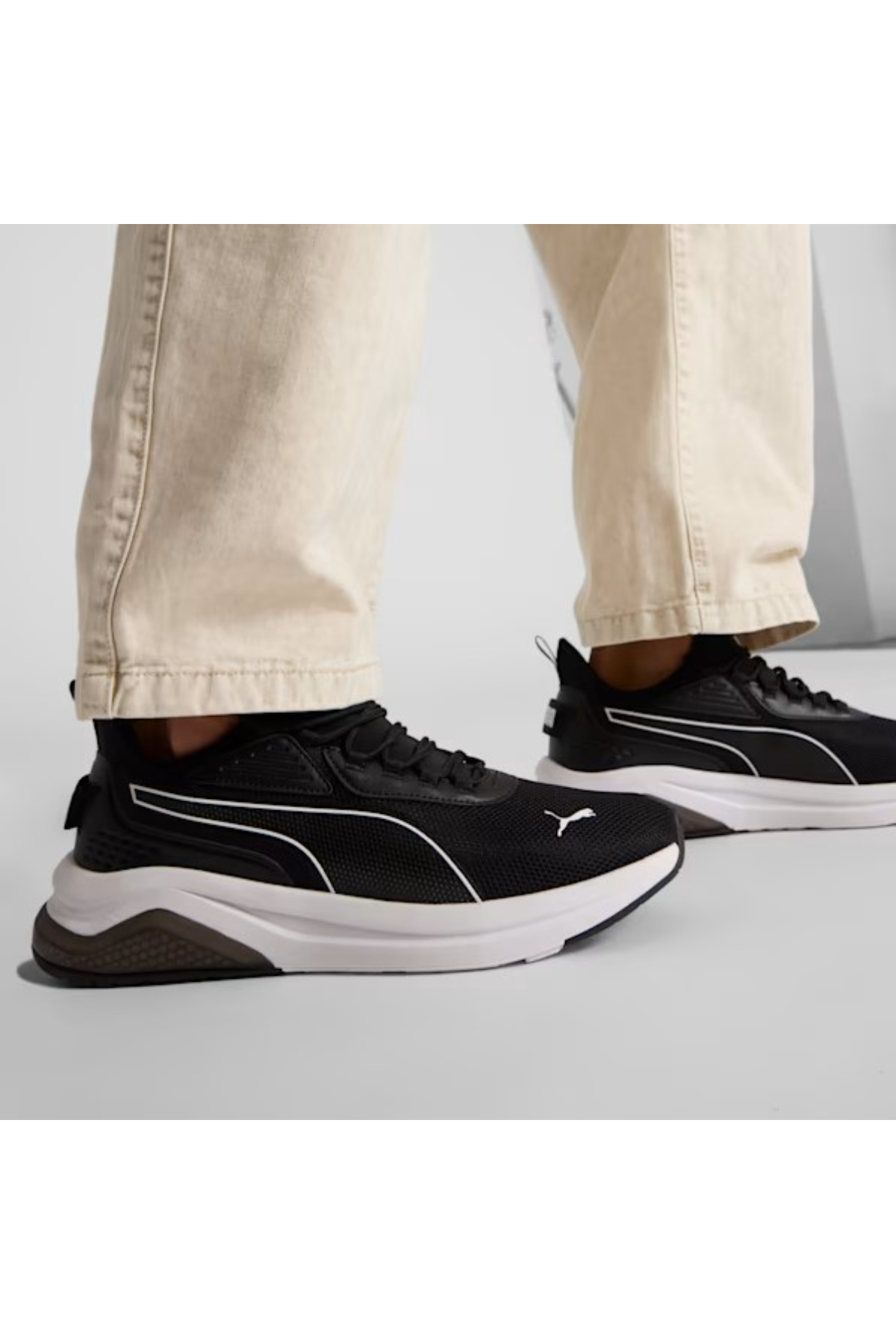 Puma 396867 01 Amplifier Erkek Yürüyüş Ayakkabısı Siyah Beyaz