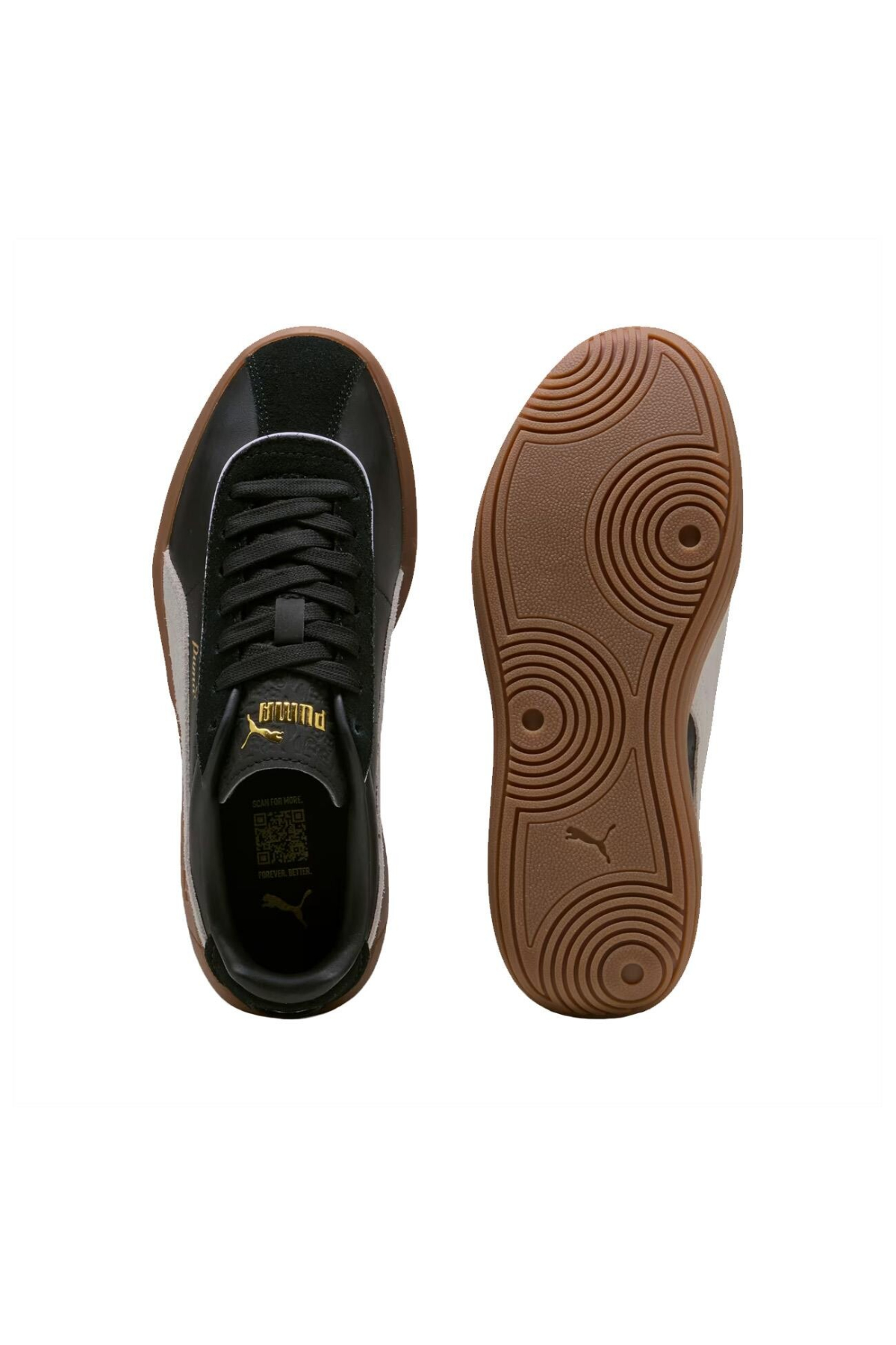 Puma 400364 02 Puma Club Klassika Kadın Sneaker Ayakkabı Siyah Beyaz