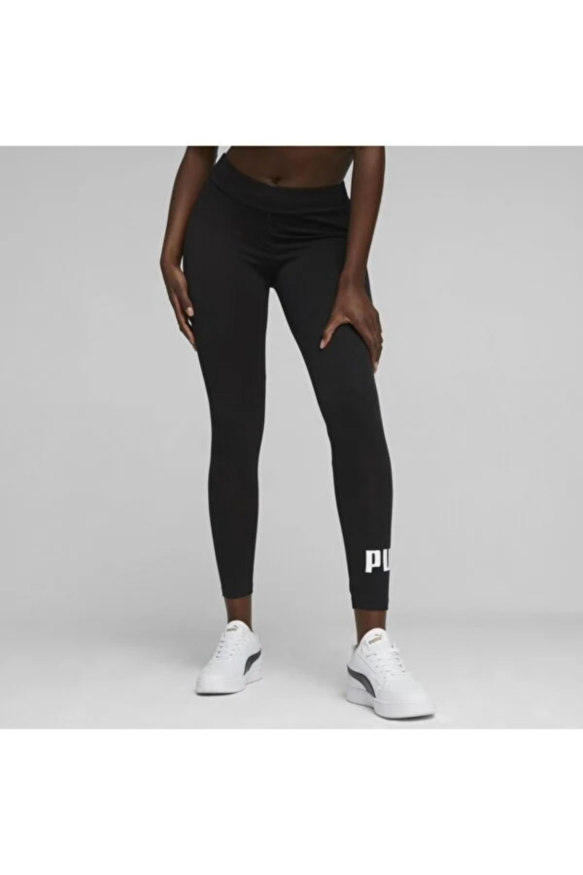 Puma 586832 01 ESS Logo Leggings Kadın Tayt Siyah