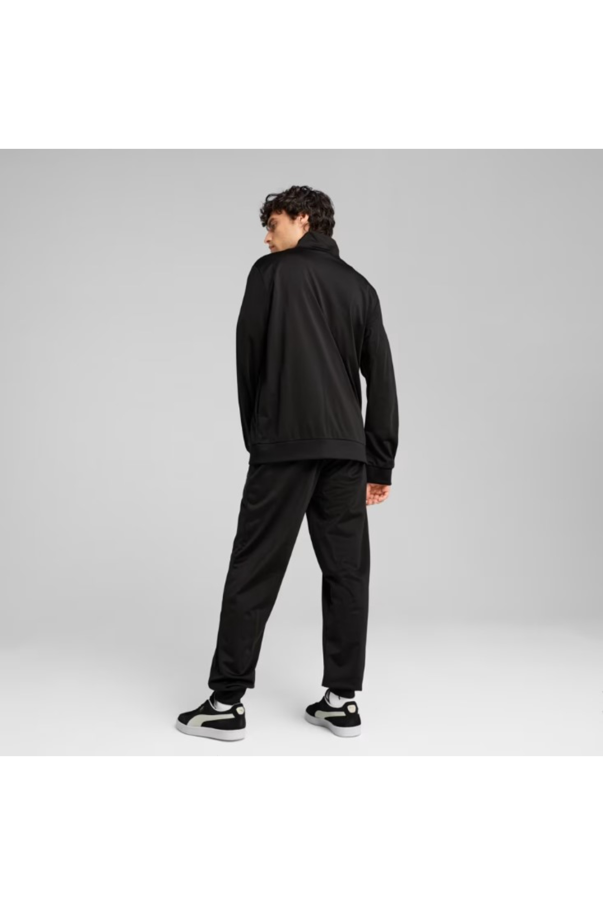 Puma 684852 01 Poly Piping Suit Erkek Eşofman Takımı Siyah Beyaz