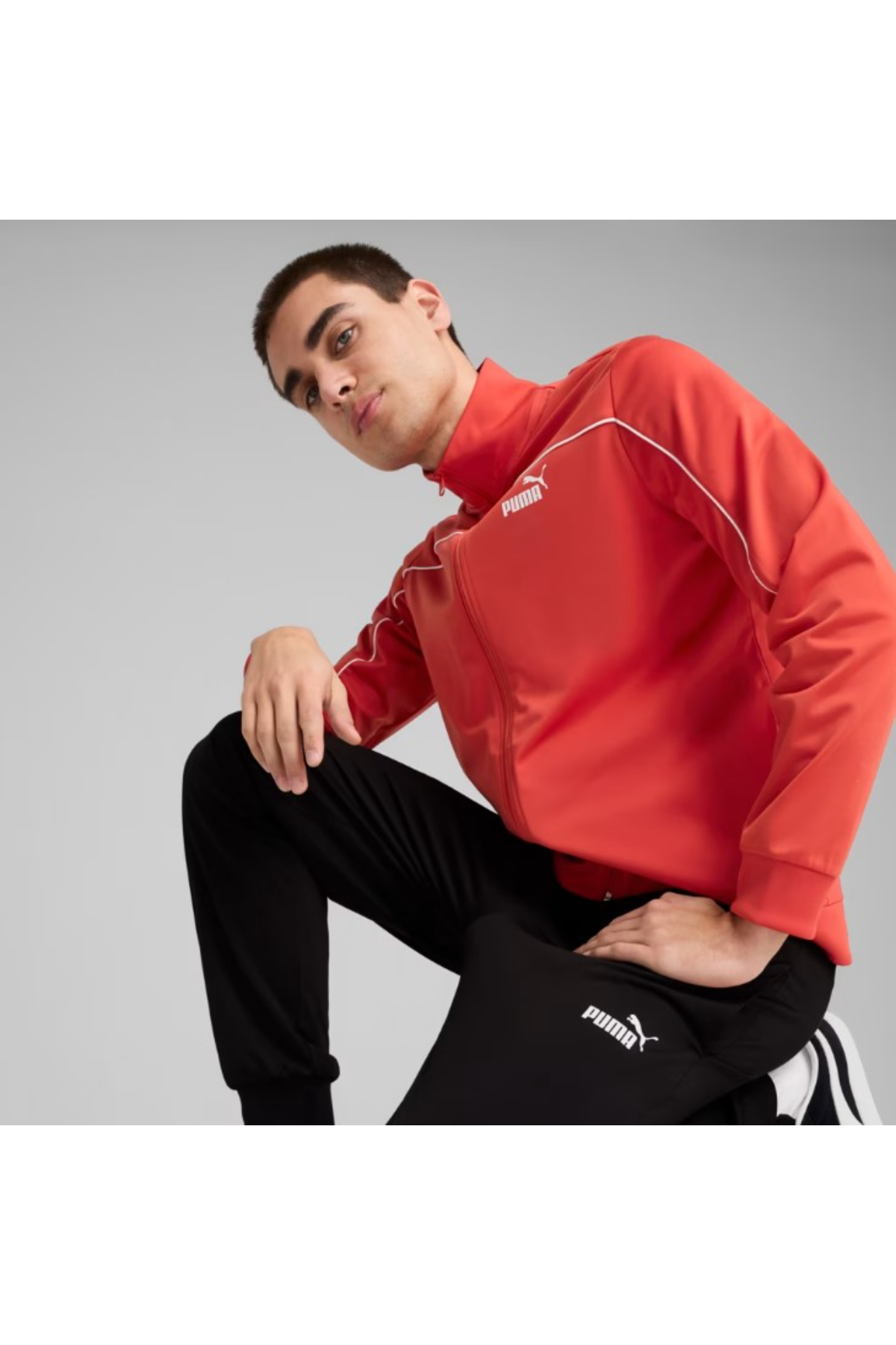 Puma 684852 15 Poly Piping Suit Erkek Eşofman Takımı turuncu