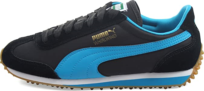 Puma Whirlwind L Jr 354347 14 Kadın Günlük Ayakkabı Siyah Mavi