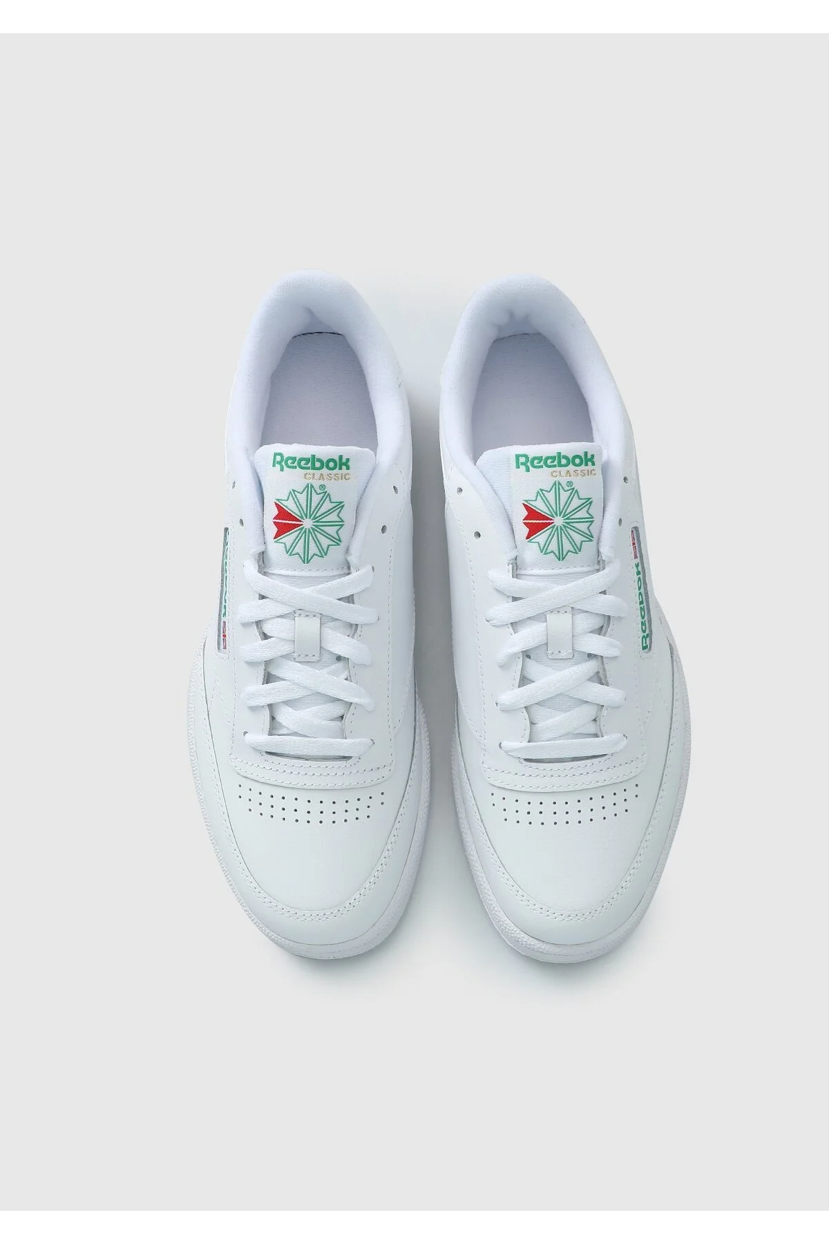 Reebok 100000155 Club C 85 Erkek Sneakers Beyaz Yeşil
