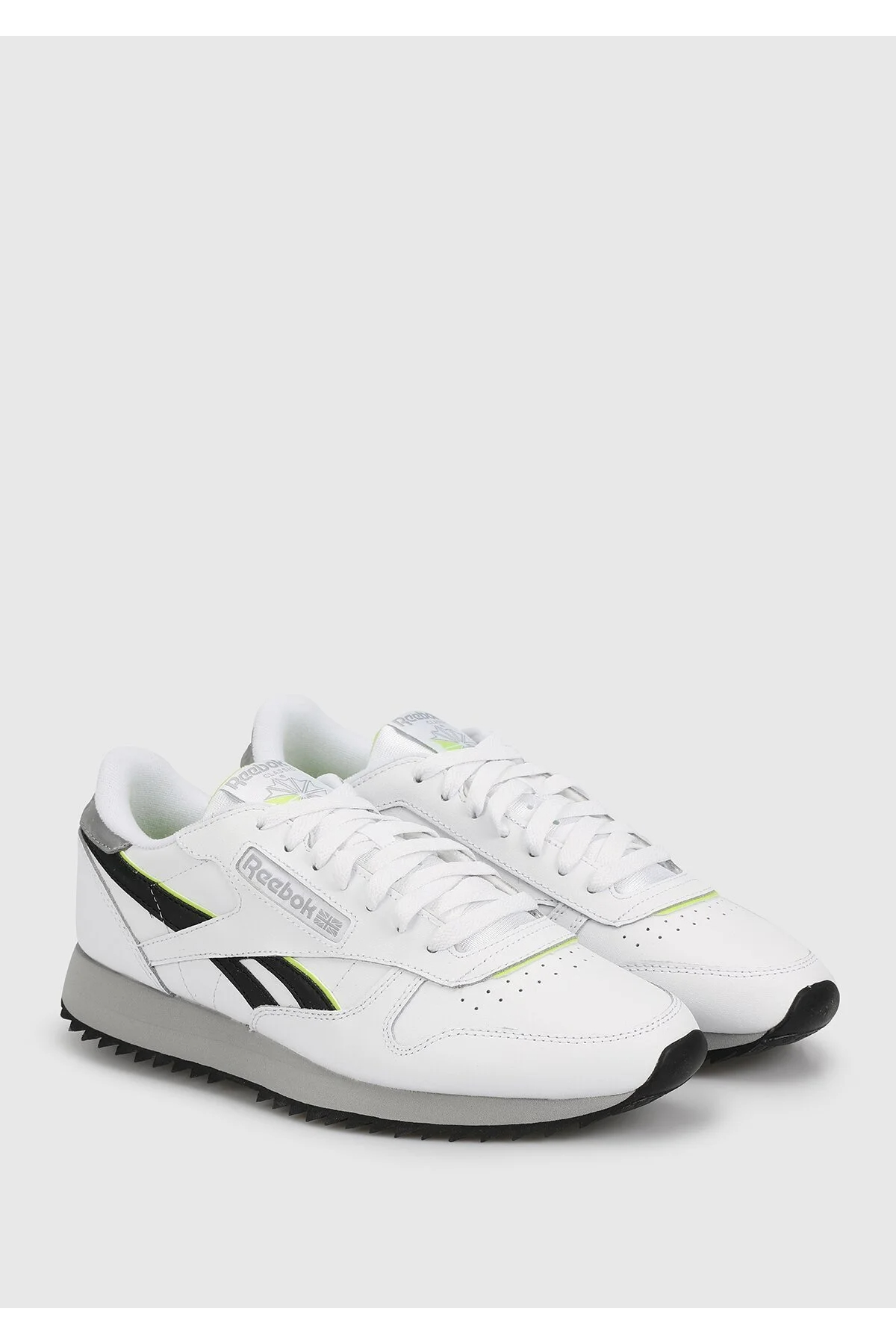Reebok 100032767 CLASSIC LEATHER RIPPLE Erkek Günlük Spor Ayakkabı Beyaz Yeşil
