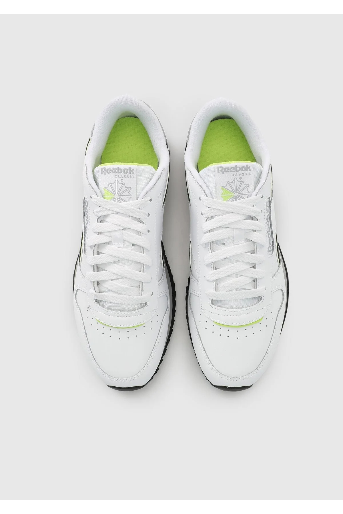 Reebok 100032767 CLASSIC LEATHER RIPPLE Erkek Günlük Spor Ayakkabı Beyaz Yeşil