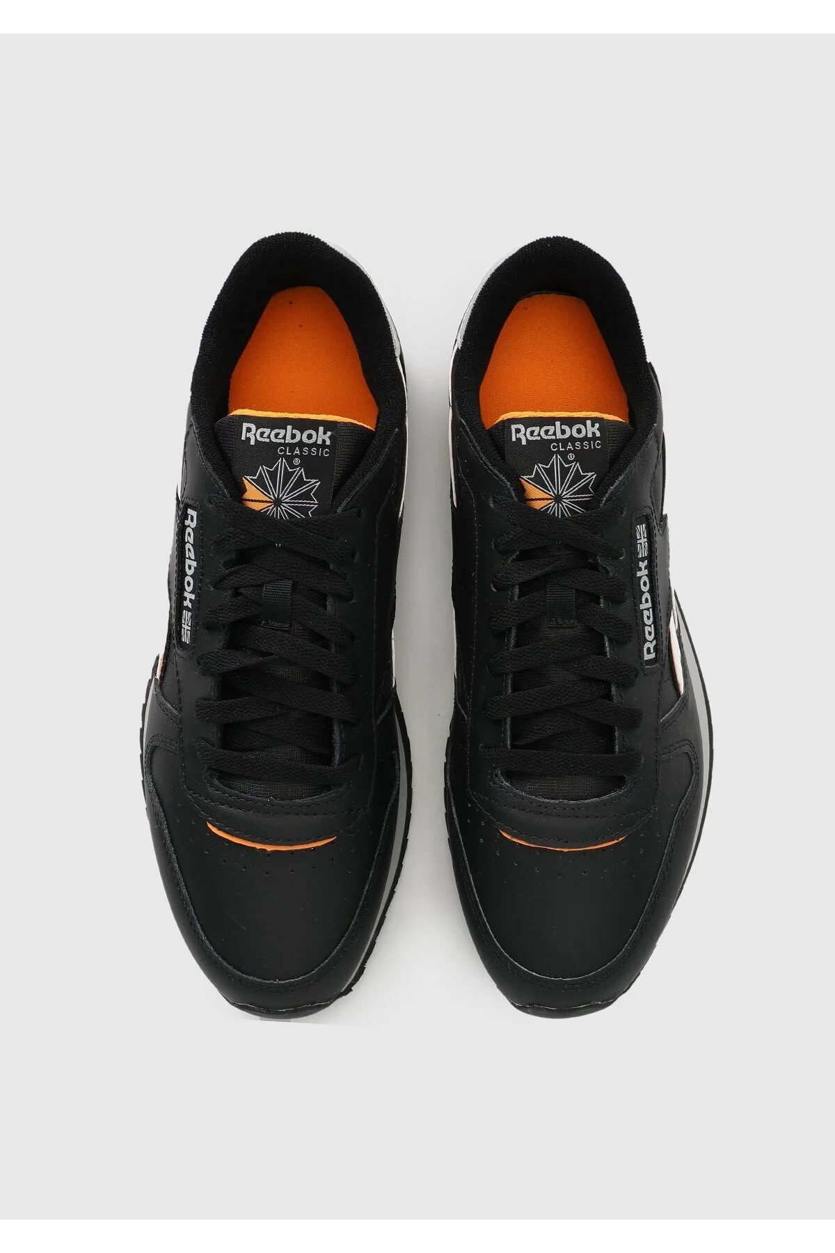 Reebok 100032768 CLASSIC LEATHER RIPPLE Erkek Günlük Spor Ayakkabı Siyah Beyaz