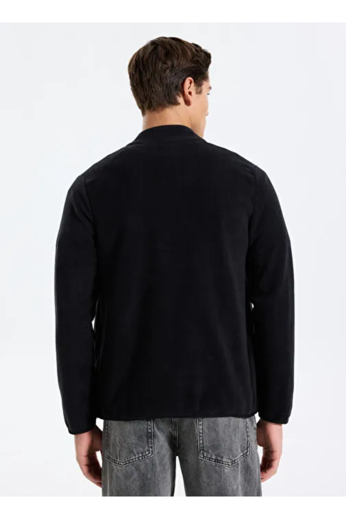 Reebok CN 10904 PIER POLAR FZ Erkek Polar SweatShirt Siyah