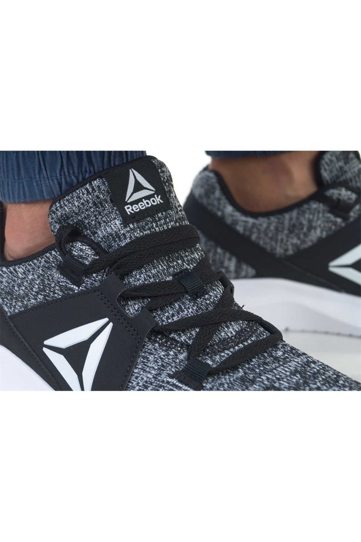 Reebok DV6480 Energylux Erkek Yürüyüş Ayakkabısı Siyah Beyaz