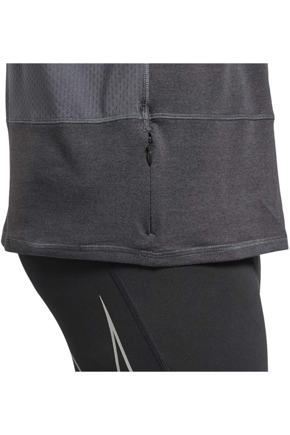 Reebok FK6478 RE Quarter Zip Yarı Fermuarlı Erkek Sweatshirt Füme