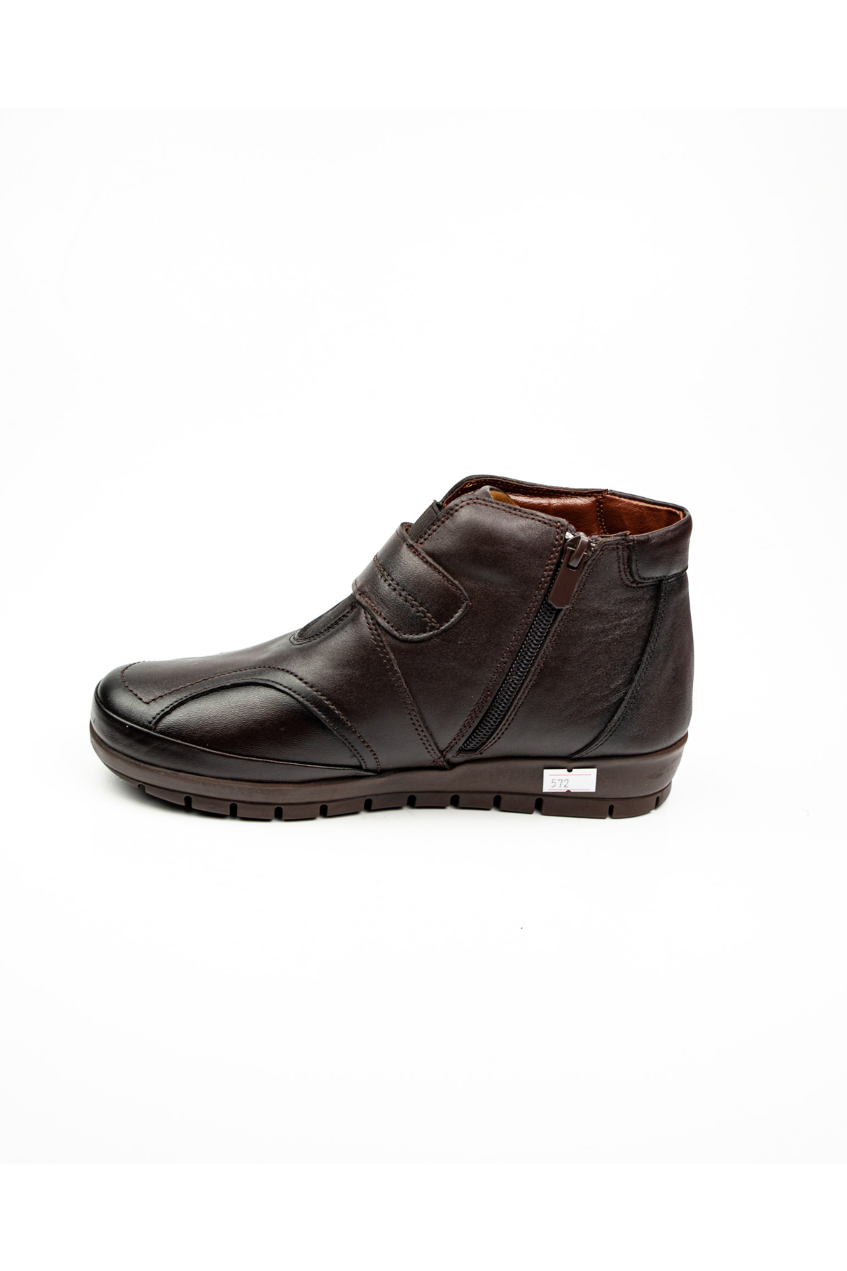 Scavia 572 Ortopedik Hakiki Kadın Deri Bot Kahverengi