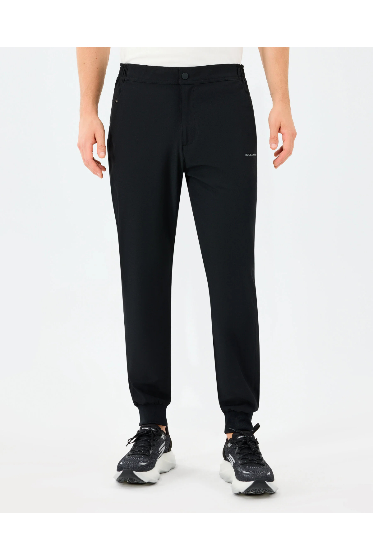 Skechers S211809-3817 M Micro Collection Side Zipper Jogger Erkek Eşofman Altı Siyah
