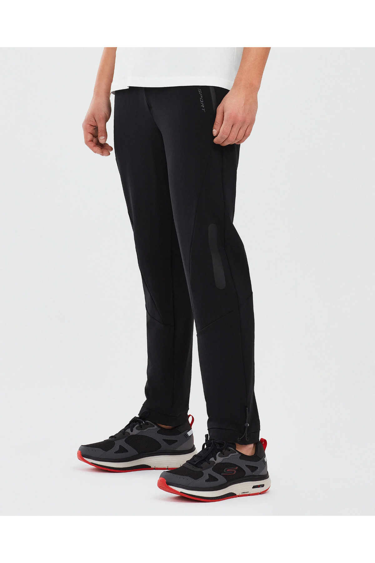 Skechers S241043-001 M Micro Coll. Regular Fit Pant Erkek Alt Eşofman Siyah