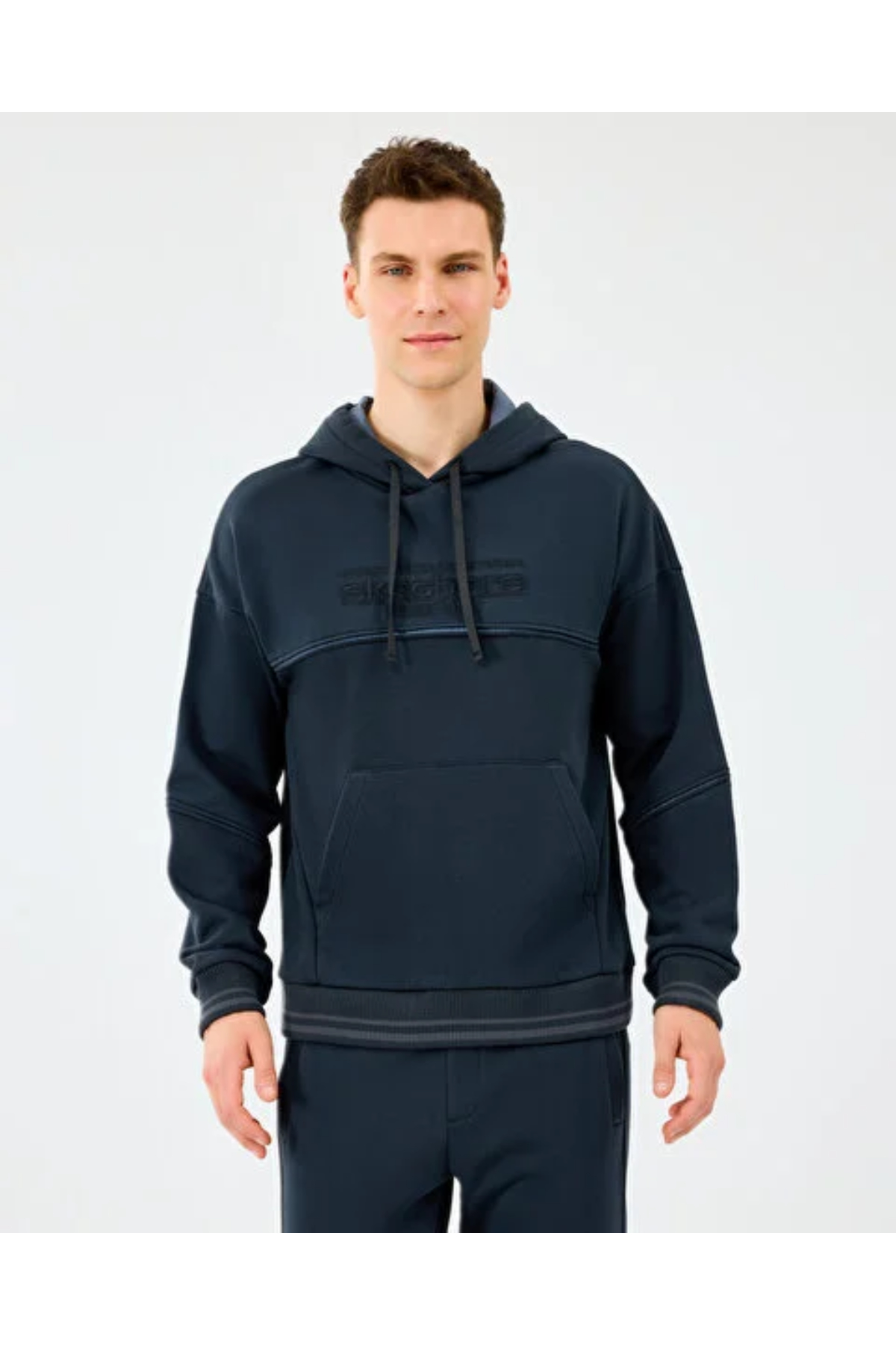 Skechers S2520227-3817 Hoodle Erkek SweatShirt Siyah
