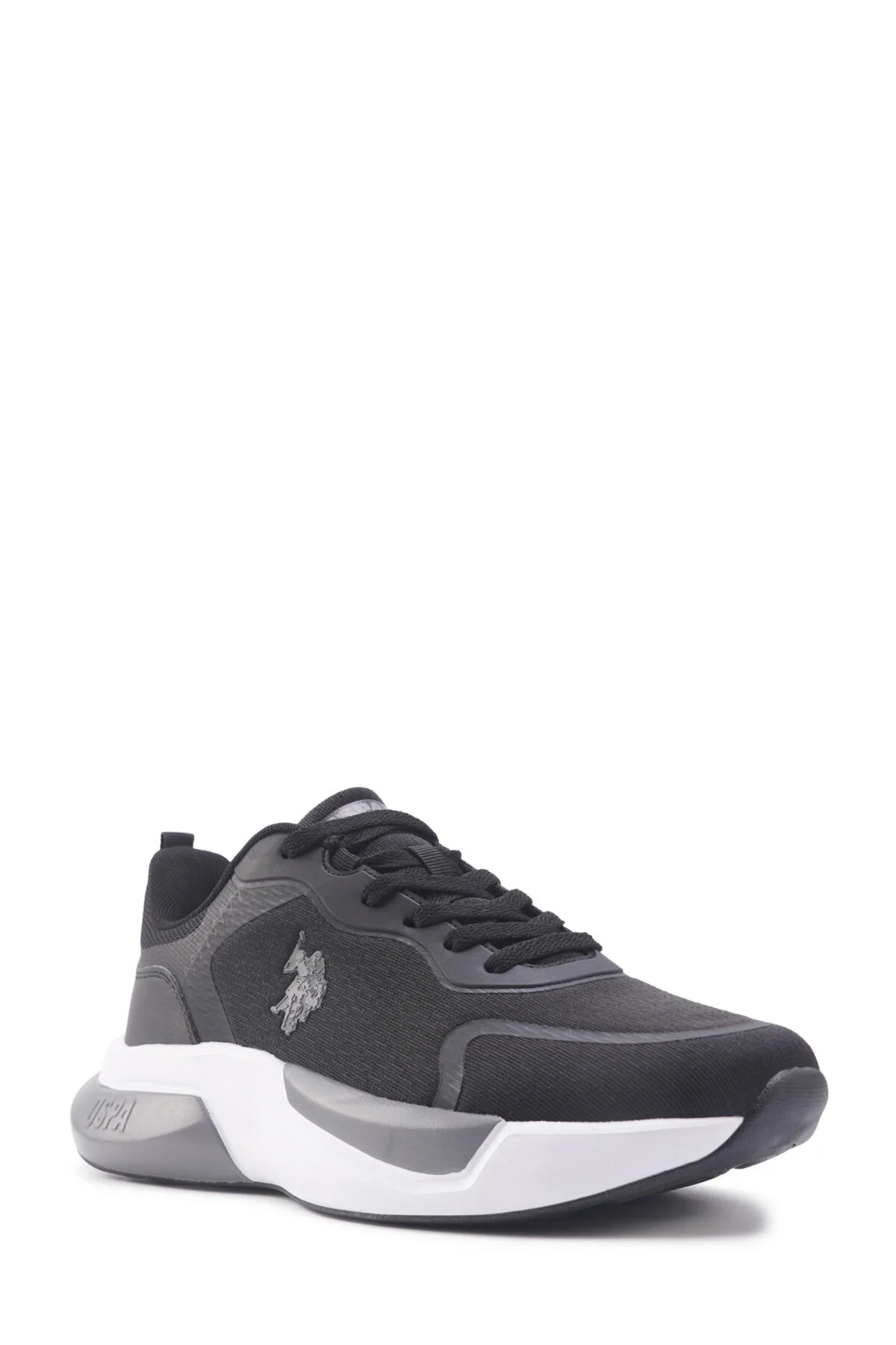 U.S. POLO ASSN. 101502380 WILLY Erkek Spor Ayakkabısı Siyah Beyaz