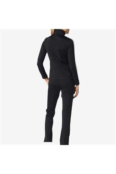Adidas BK4673 Back2Bas 3S TS Kadın Eşofman Takımı Siyah Beyaz