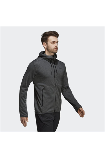 Adidas D73191 Terrex CTC Ho FI Jkt Erkek Eşofman Üstü Gri