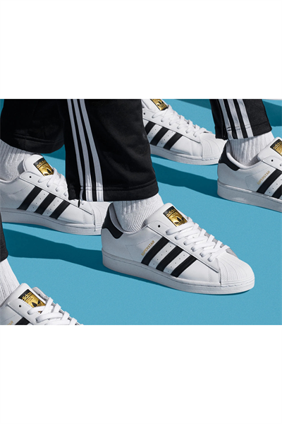 Adidas EG4958 SUPERSTAR Erkek Sneaker Ayakkabı Beyaz Siyah