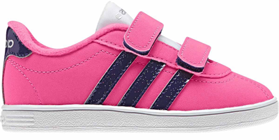 Adidas F97925 VLCOURT CMF INF Çocuk Sneaker Ayakkabısı Pembe Lacivert
