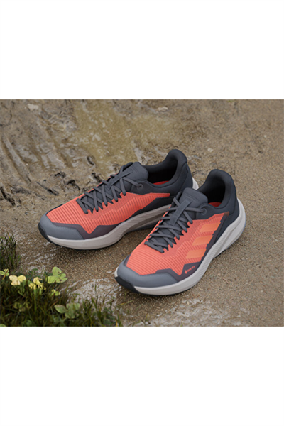 Adidas IG8930 TERREX TRAILRIDER GTX Erkek Outdoor Ayakkabısı Turuncu Gri