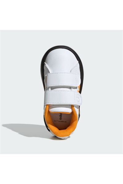 Adidas IH1140 DROIDS Grand Court CF I Çocuk Yürüyüş Ayakkabısı beyaz turuncu